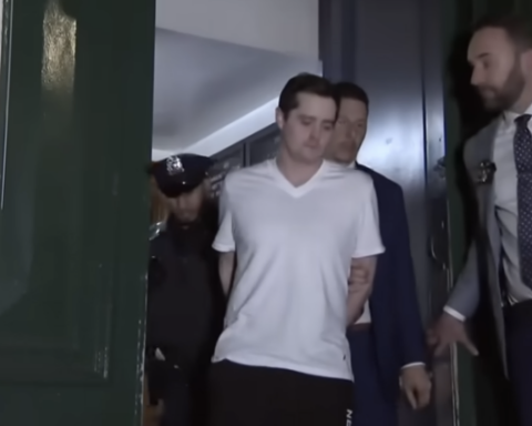 John Woeltz being perp walked after allegedly torturing Italian man